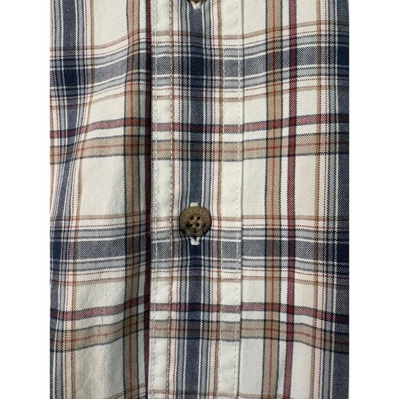 Carhartt Men's 100% Cotton Casual Button Down Short Sleeve Plaid Shirt Size XL - Picture 5 of 12